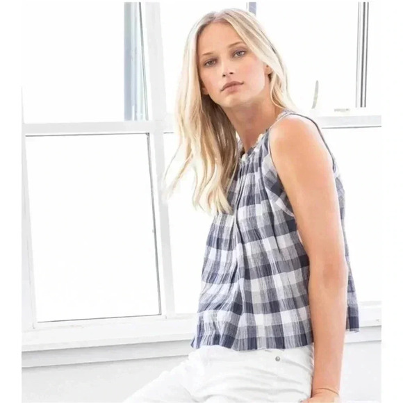 Lilla P Check Woven Wrap Skirt Plaid Tank Top Set size S - Picture 5 of 10